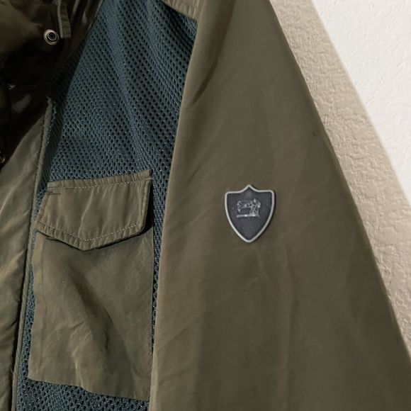 Scotch & Soda Mens Lightweight Quality Summer Jacket Size M Olive Green - Picture 9 of 11